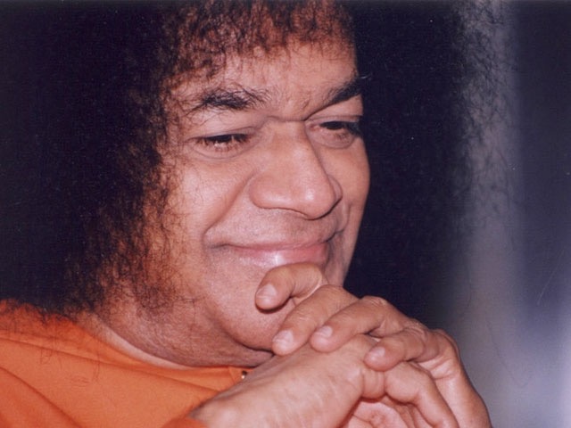 Swami smiling